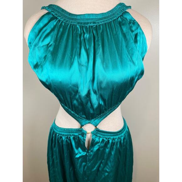 Cult Gaia Theia Cutout Backless Azure Teal Maxi Dress Size Small - Picture 5 of 11